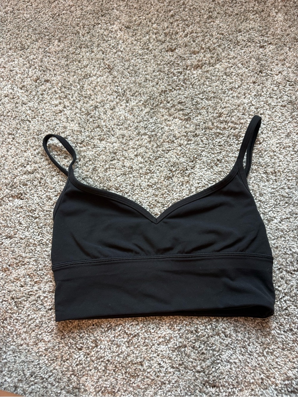 Lululemon Black Soft-Cup Longline Bra 00